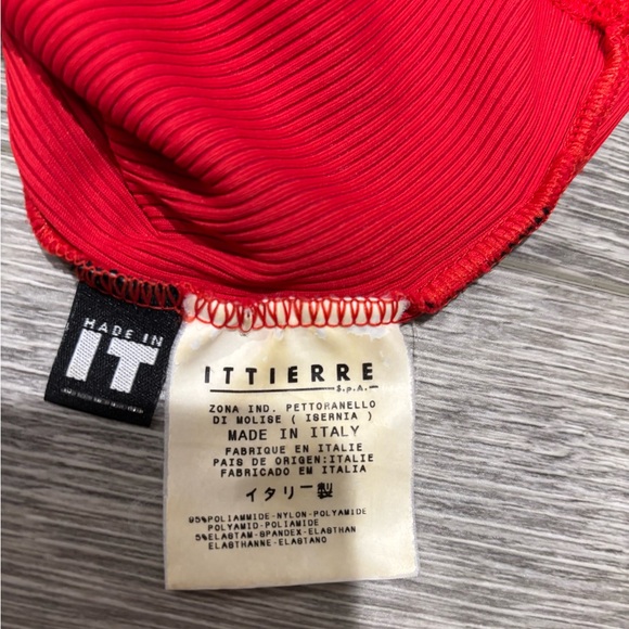 Versace Red Ribbed Tank Top - Picture 4 of 4